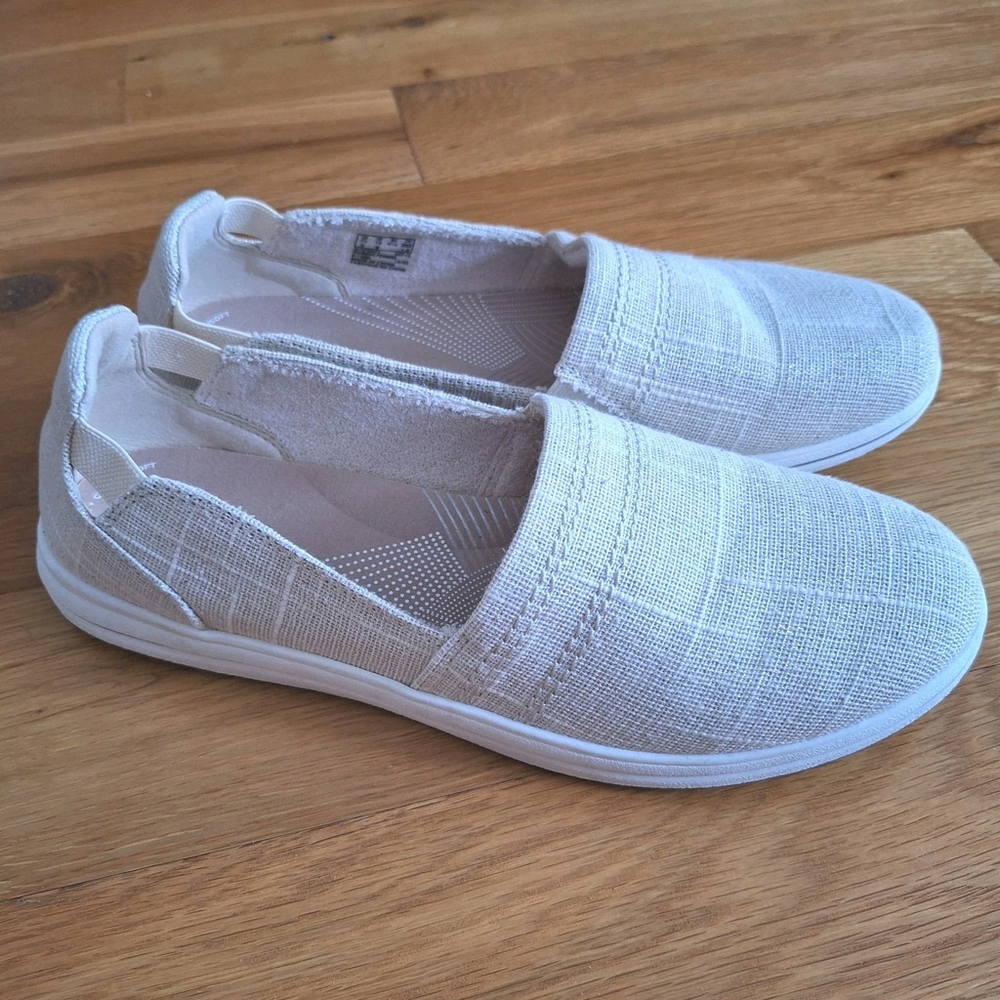 Clarks Women's Size 10 Breeze Canvas Casual Slip On SHOES Step II
